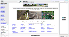 Desktop Screenshot of myworldofphotos.com